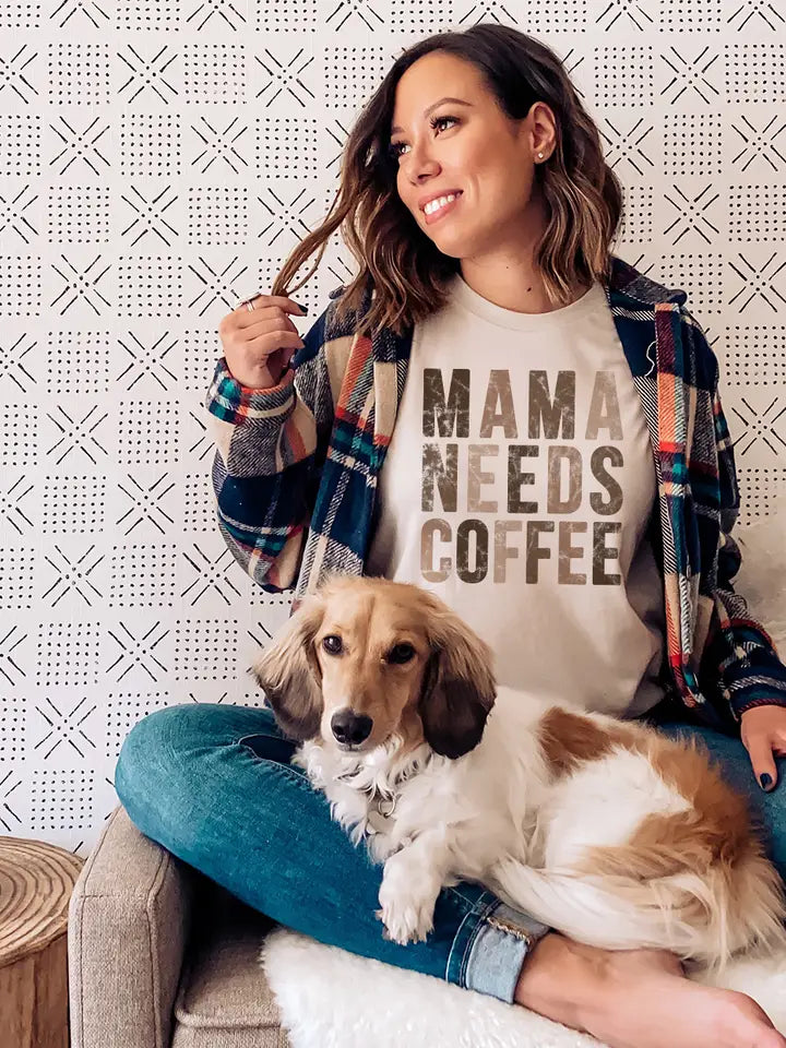 Graphic Tee - Mama Needs Coffee