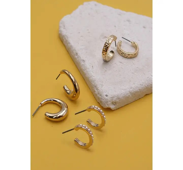 Earrings - Mini Hoop Trio