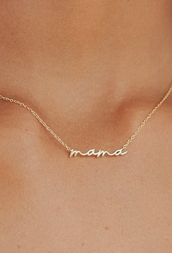 Necklace - Mama - Gold