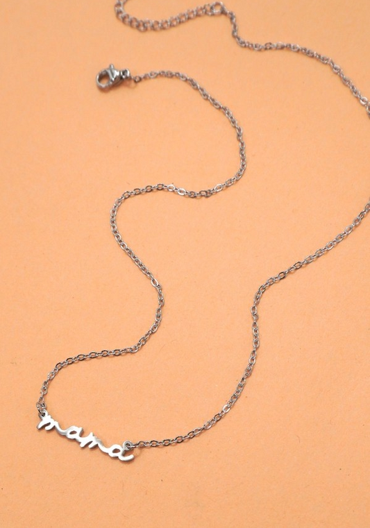 Necklace - Mama - Silver