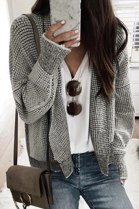 Open Front Cardigan - Cream
