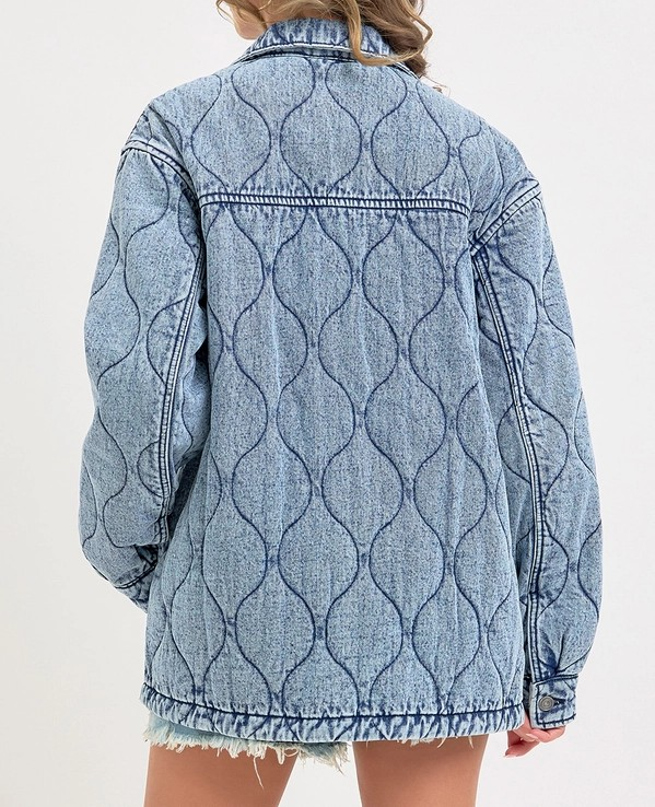 Quilted Denim Jacket
