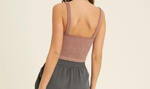 Ribbed Bralette - Copper