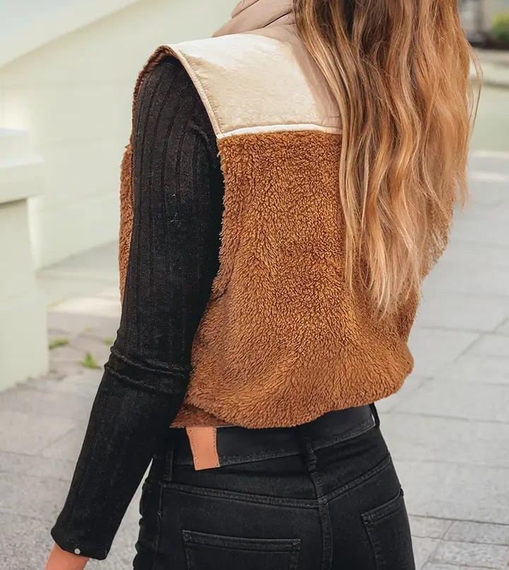 Sleeveless Sherpa Pullover