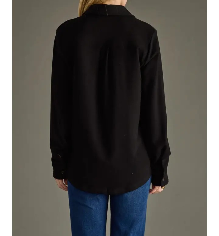 Super Soft Shacket - Black