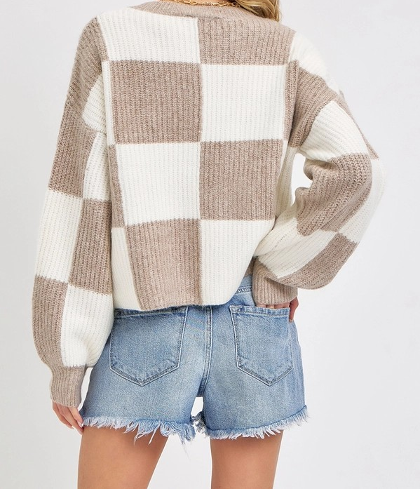 Checkboard Sweater