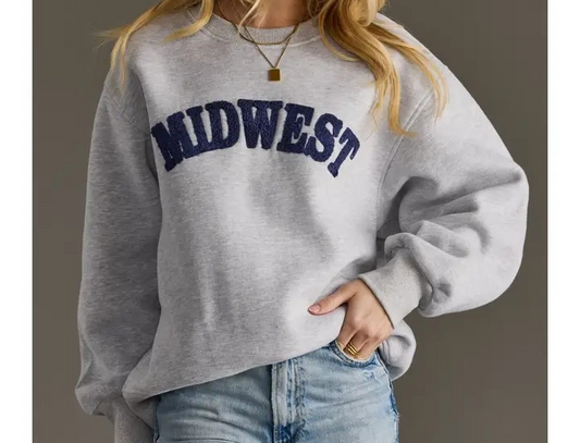 Sweatshirt - Midwest - Heather Gray