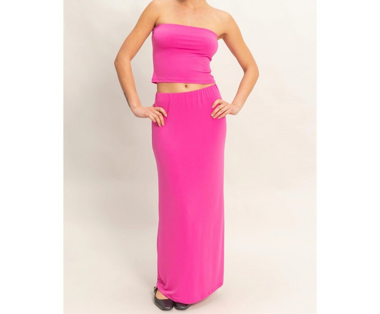 Tube Top and Skirt Set