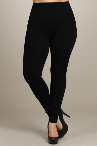 Tummy Tuck Ankle Legging - Black (12-18)