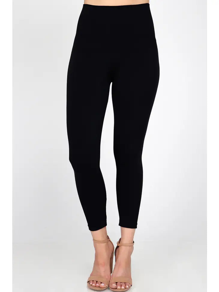 Tummy Tuck Cropped Legging - Black (2-10)