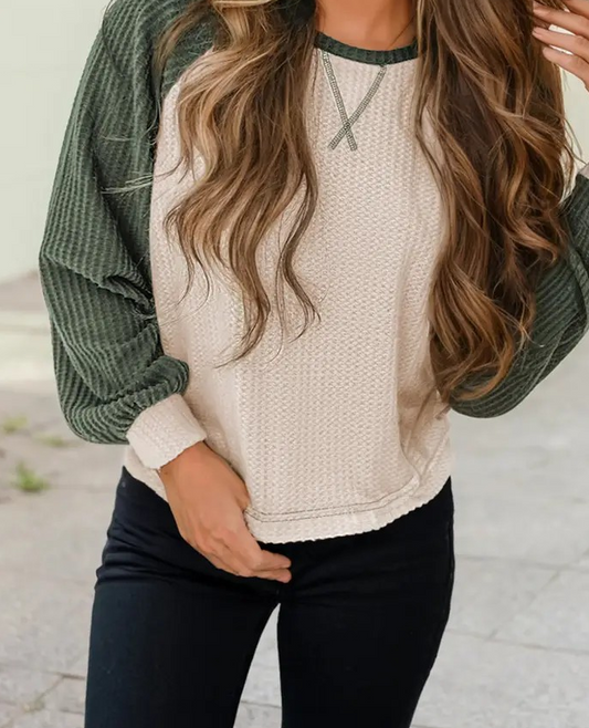 Waffle Knit Top