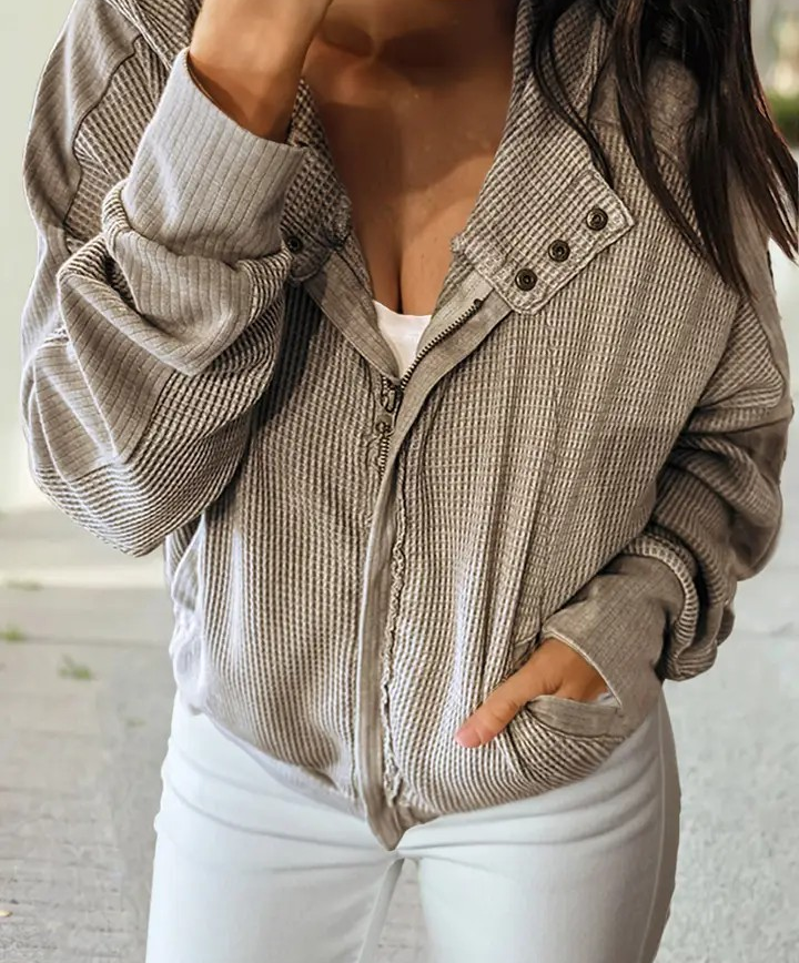 Zip Up Hooded Sweatshirt