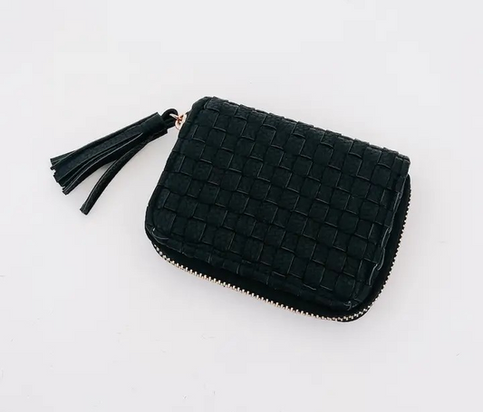 Woven Wallet - Black