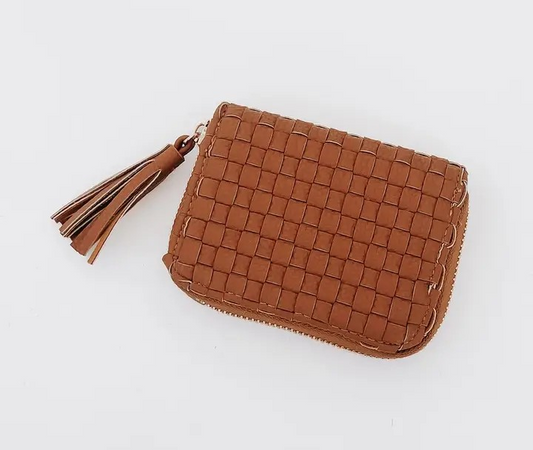 Woven Wallet - Brown